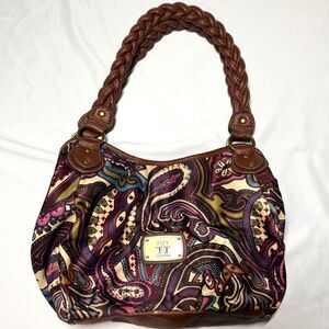 Vintage Y2K whimsygoth Trevisio Paisley Hobo Shoulder Bag